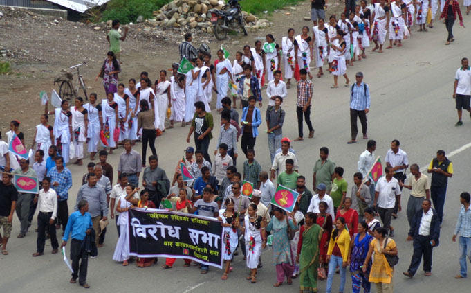 Chitwan Tharu Protest 03