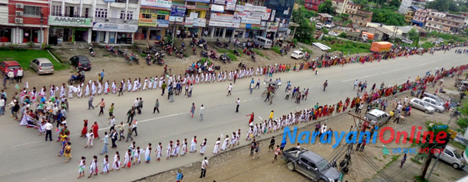 Chitwan Tharu Protest 04