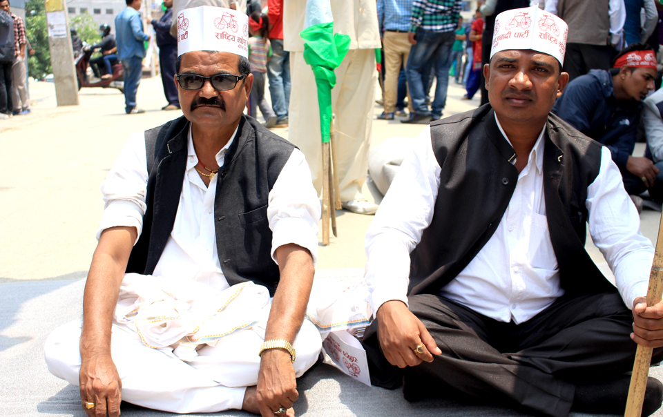 Protest at SinghDurbar 03